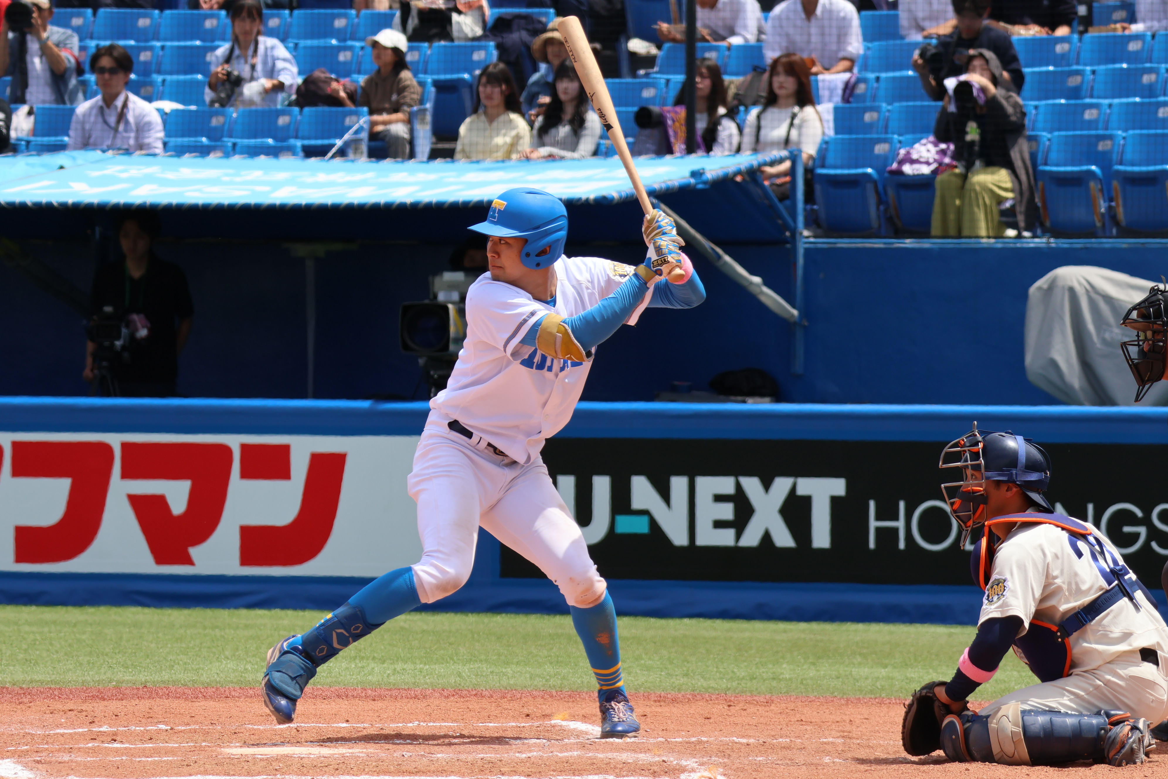 東京大学運動会硬式野球部バッターの写真