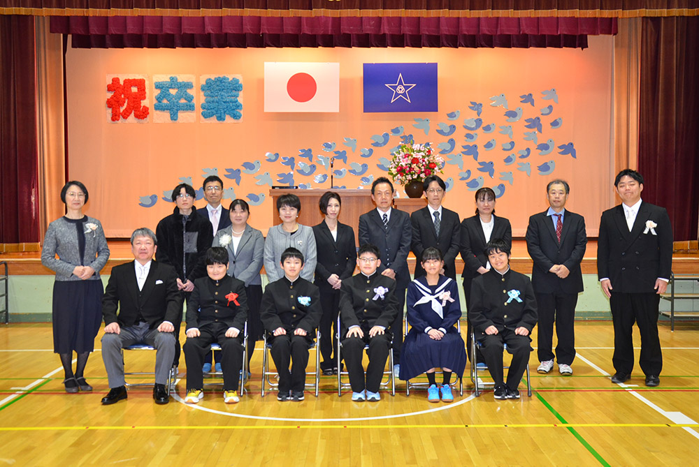 親も含めて記念撮影